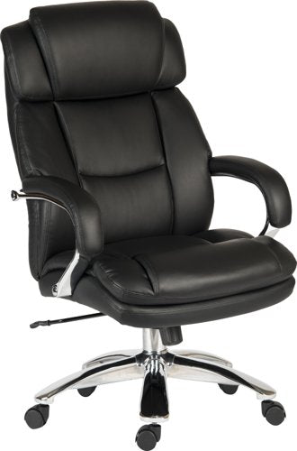 Teknik Colossus Heavy Duty Executive chair with bonded leather faced backrest, stylish chrome armrests with soft pads - image 2