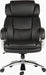 Teknik Colossus Heavy Duty Executive chair with bonded leather faced backrest, stylish chrome armrests with soft pads