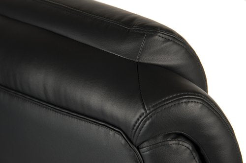 Teknik Colossus Heavy Duty Executive chair with bonded leather faced backrest, stylish chrome armrests with soft pads - image 5