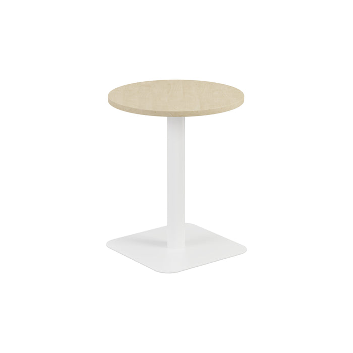 Contract Mid Table Maple With White Leg 600Mm