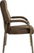 Teknik Glencoe Visitor Suede Effect 4 legged chair with driftwood effect arms and matching removable padded armrests. - image 3