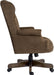 Teknik Chairman Executive Suede Effect traditional button tufted luxury executive chair with a complementing driftwood effect base. - image 3