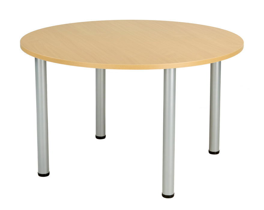 One Fraction Plus Circular Meeting Table 1200 Nova Oak