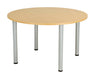 One Fraction Plus Circular Meeting Table 1200 Nova Oak