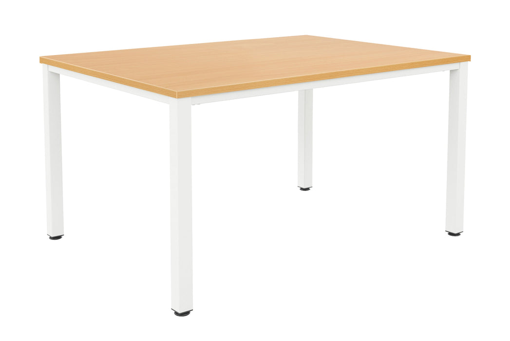 Fraction Infinity Meeting Table 140 X 80 Beech White Legs