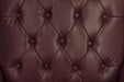 Teknik Chairman Guest Burgundy traditional button tufted luxury bonded leather guest chair - image 6