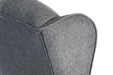 Teknik Chairman Guest Grey Fabric traditional button tufted luxury guest chair - image 4