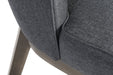 Teknik Haven Accent visitor chair in sleek textured grey fabric and driftwood effect legs - image 6