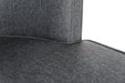Teknik Haven Accent visitor chair in sleek textured grey fabric and driftwood effect legs - image 7