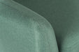 Teknik Skandi 3 seater sofa in ocean green fabric, button detailed back and wooden feet - image 3