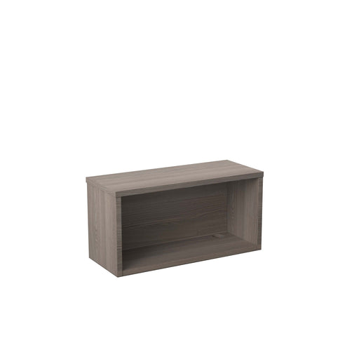 Reception Modular 800W Straight Hutch Unit Grey Oak