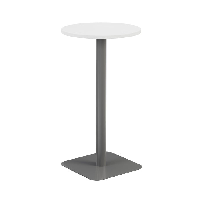 Contract High Table White With Grey Leg 600Mm