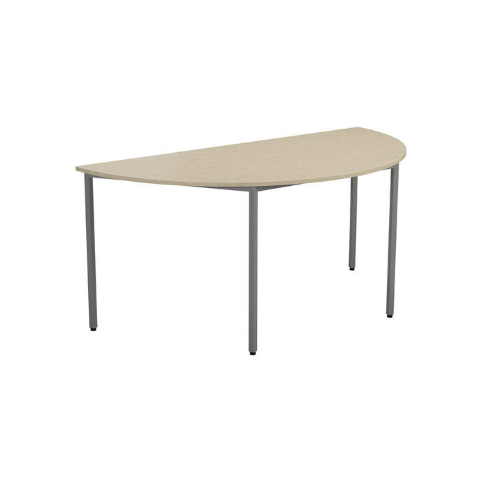 Semi Circular Multipurpose Table With 18Mm Desktop 1600 X 800Mm Grey Oak