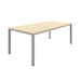 Fraction Infinity Meeting Table 200 X 100 Maple Silver Legs