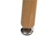 Teknik Skandi Square Table in White with wipe clean top, beech legs and easy self assembly - image 4