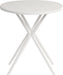 Teknik Skandi Multi Purpose Round Table in White with wipe clean top, matching white legs and easy self assembly