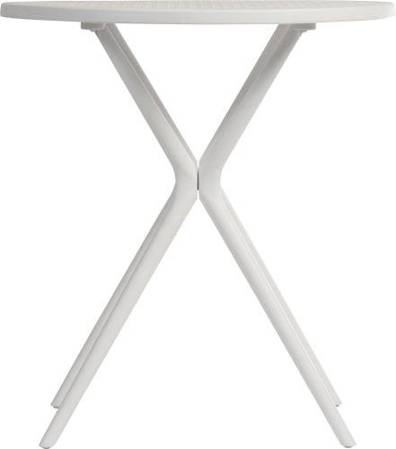 Teknik Skandi Multi Purpose Round Table in White with wipe clean top, matching white legs and easy self assembly - image 2