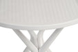 Teknik Skandi Multi Purpose Round Table in White with wipe clean top, matching white legs and easy self assembly - image 3