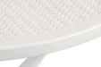 Teknik Skandi Multi Purpose Round Table in White with wipe clean top, matching white legs and easy self assembly - image 4
