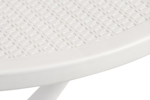 Teknik Skandi Multi Purpose Round Table in White with wipe clean top, matching white legs and easy self assembly - image 4