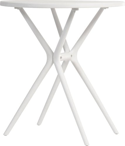 Teknik Skandi Multi Purpose Round Table in White with wipe clean top, matching white legs and easy self assembly - image 6