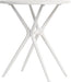 Teknik Skandi Multi Purpose Round Table in White with wipe clean top, matching white legs and easy self assembly - image 6