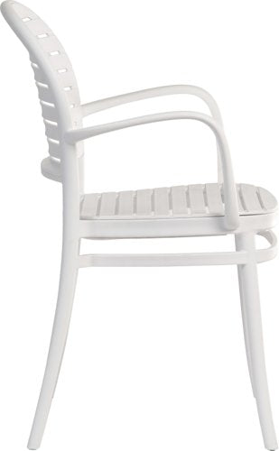 Teknik Pack of 2 Skandi Café Armchair in white wipe clean finish perfect for breakout and canteens (MOQ of 2 - priced individually) - image 2