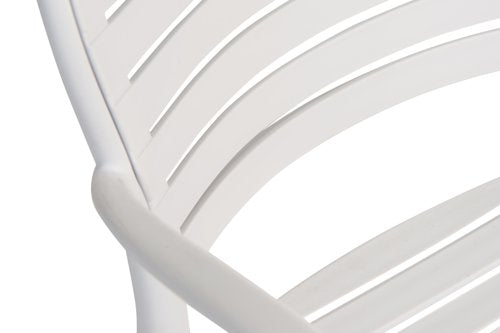 Teknik Pack of 2 Skandi Café Armchair in white wipe clean finish perfect for breakout and canteens (MOQ of 2 - priced individually) - image 3