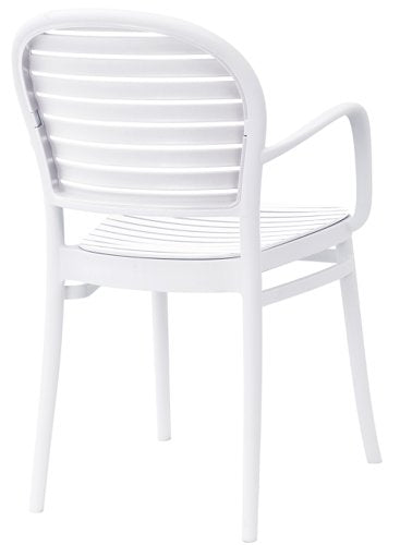 Teknik Pack of 2 Skandi Café Armchair in white wipe clean finish perfect for breakout and canteens (MOQ of 2 - priced individually) - image 8