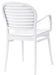Teknik Pack of 2 Skandi Café Armchair in white wipe clean finish perfect for breakout and canteens (MOQ of 2 - priced individually) - image 8