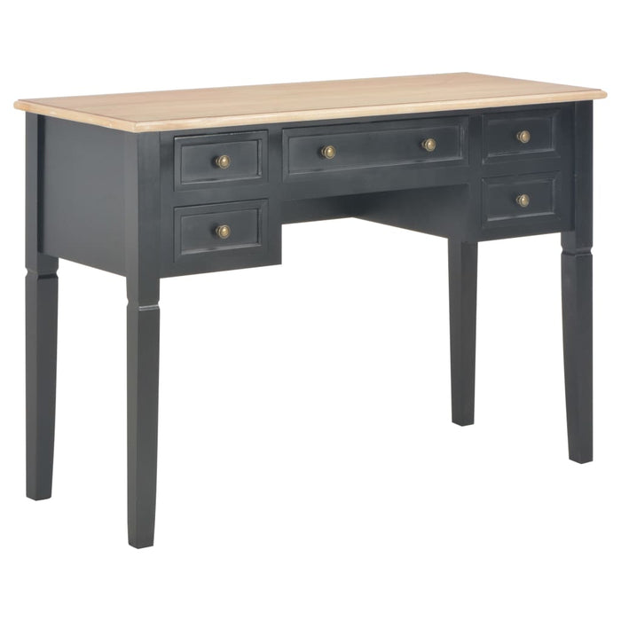 Writing Desk Black 109,5x45x77,5 cm Wood