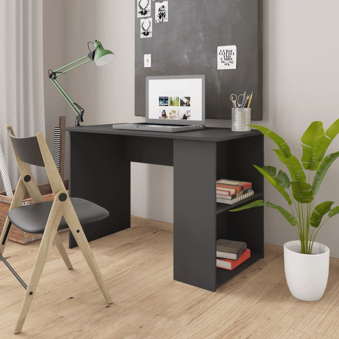 Desk Grey 110x60x73 cm Engineered Wood