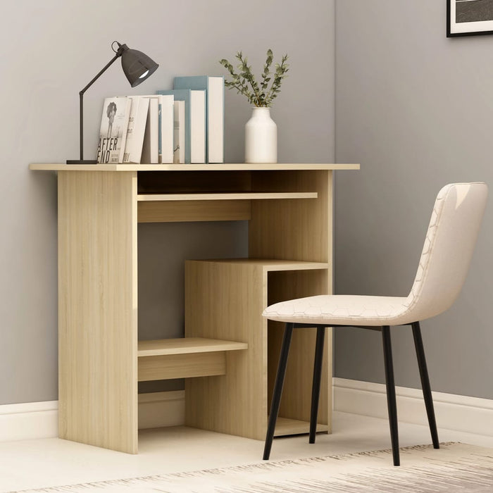 Desk Sonoma Oak 80x45x74 cm Engineered Wood