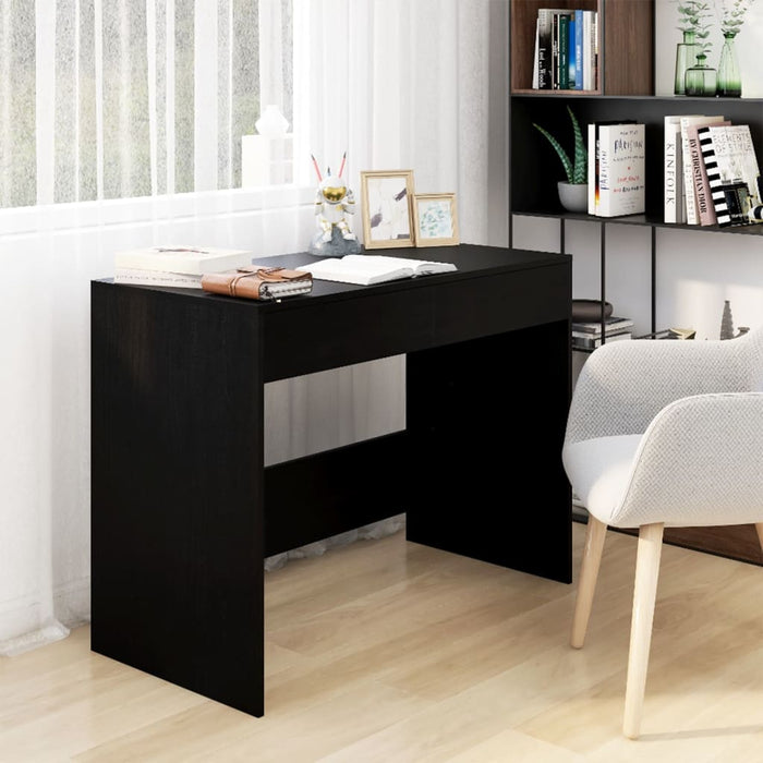 Desk Black 101x50x76,5 cm Engineered Wood