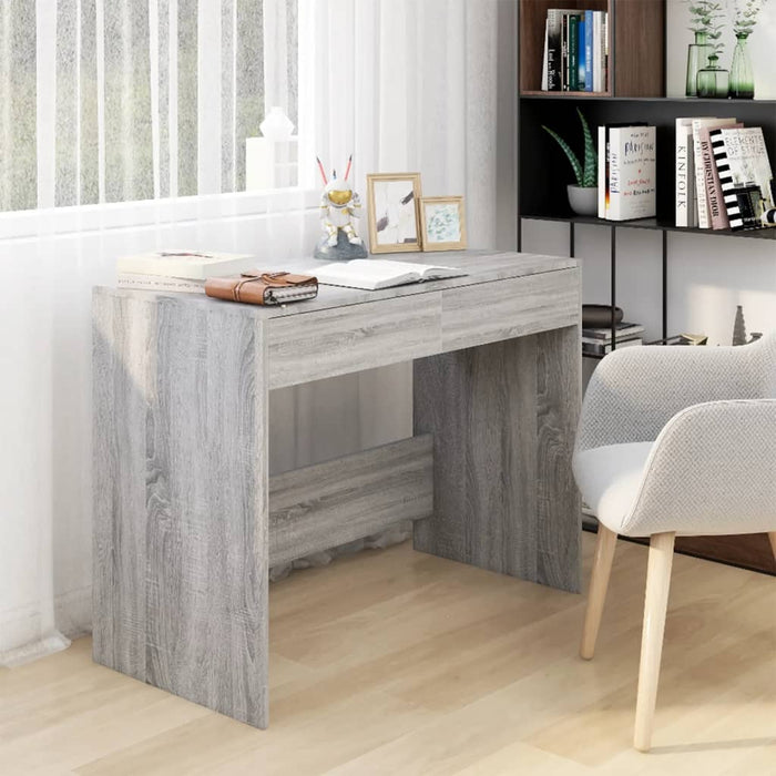 Desk Grey Sonoma 101x50x76,5 cm Engineered Wood