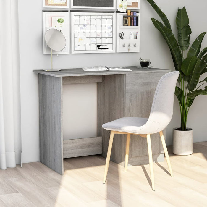 Desk Grey Sonoma 100x50x76 cm Engineered Wood