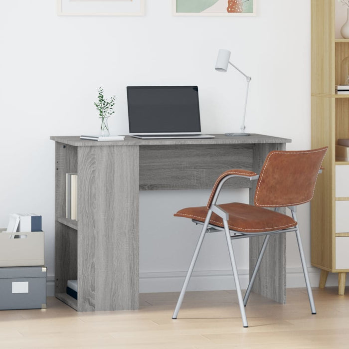 Desk Grey Sonoma 100x55x75 cm Engineered Wood