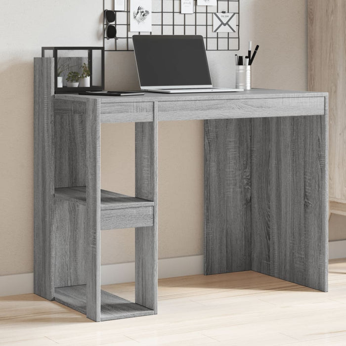 Office Desk Grey Sonoma 103,5x56,5x94 cm Engineered Wood