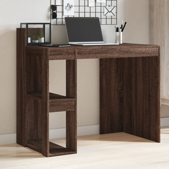 Office Desk Brown Oak 103,5x56,5x94 cm Engineered Wood