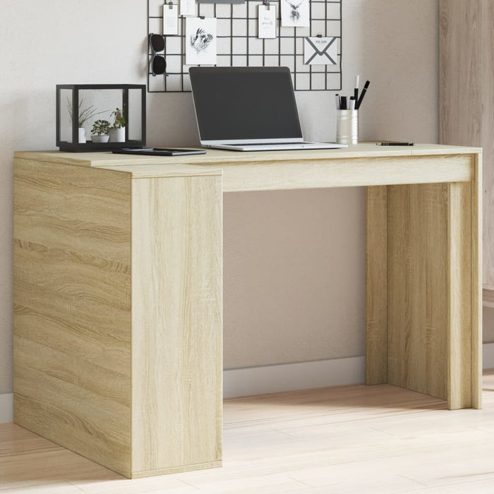 Office Desk Sonoma Oak 123,5x73,5x75 cm Engineered Wood