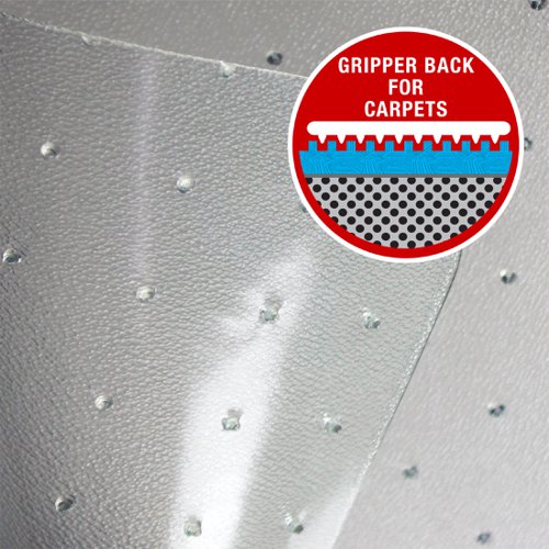 Teknik Polycarbonate Chair Mat for Carpets, gripper backed compatible with under floor heating systems and 100% recyclable 900x1200mm - image 5