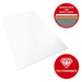 Teknik Polycarbonate Chair Mat for Hard Floors, smooth backed compatible with under floor heating systems and 100% recyclable 900x1200mm - image 5