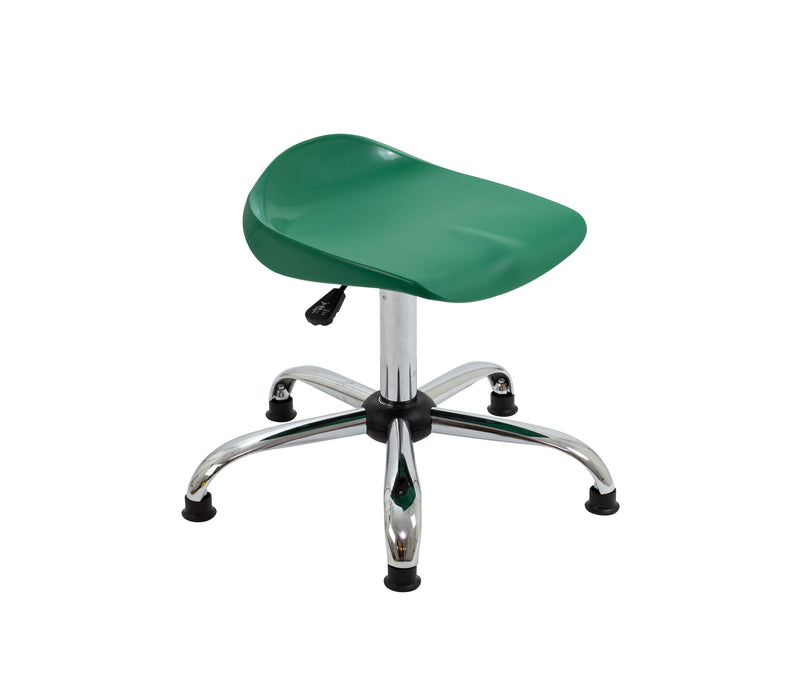 Titan Swivel Senior Stool Green Glides