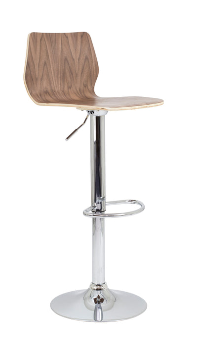 Stork Gas Lift Stool Walnut