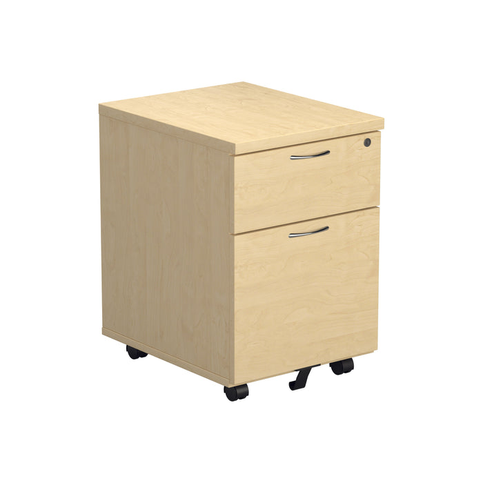 2 Drawer Mobile Pedestal Maple