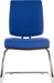 Teknik Ergo Visitor Deluxe Blue Fabric Cantilever Chrome Framed Chair Certified To 160Kg - image 2