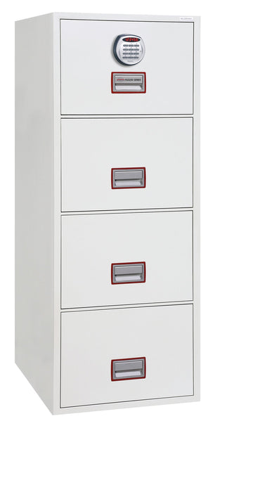 Phoenix World Class Vertical Fire File Fs2250K E Series White Steel Safe Electronic 4