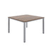 Fraction Infinity Meeting Table 120 X 120 Dark Walnut Silver Legs