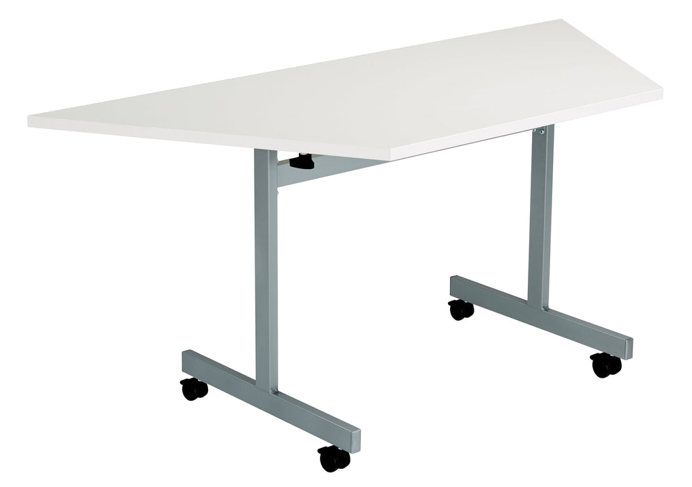 One Eighty Tilting Trapezoidal Table 1600 X 800 White