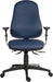 Teknik Ergo Comfort Blue PU high back executive operator chair, certified for 24hr use. Comfort Arm Rests optional. - image 2